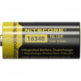 Аккумулятор NITECORE NL169 RCR123/16340 Li-ion 3.7v 950mAH Аккумулятор с защитой Аккумулятор NITECORE NL169 RCR123/16340 Li-ion 3.7v 950mAH Аккумулятор с защитой